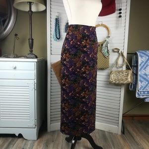 Vintage Faux Suede Skirt